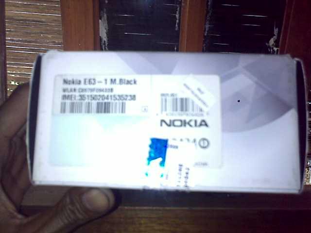nokia E63 black,murah. solo