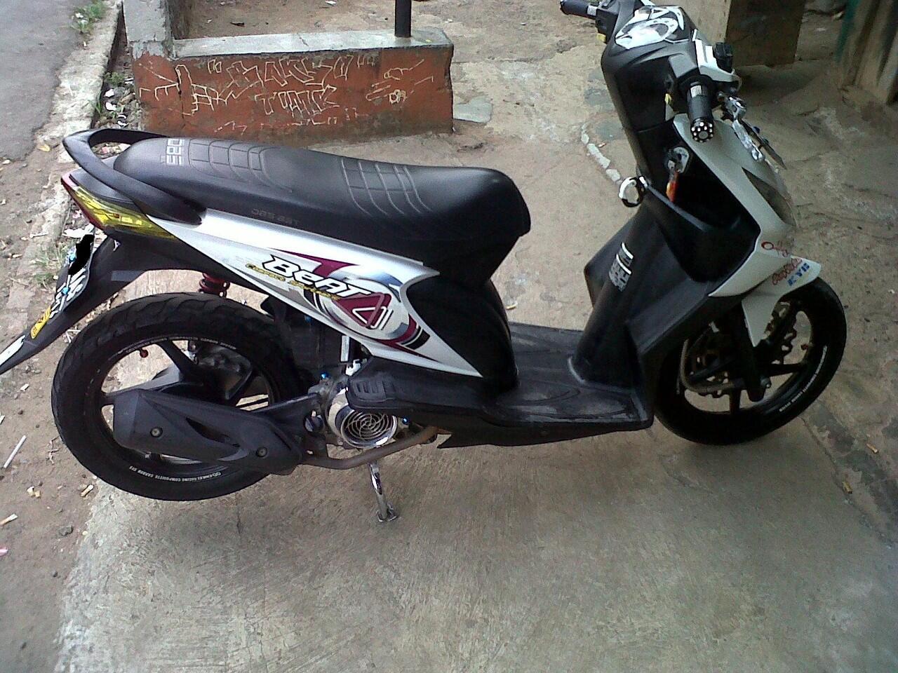 honda beat putih mulus murah siap pakai