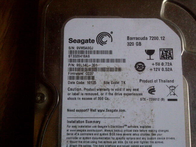 (WTS)l hdd rusak/lemah