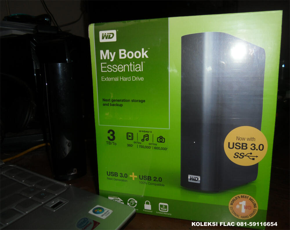 WD My Book Essential 3Tera USB 3.0 FULL - 3D SBS +Music Concert +Movies