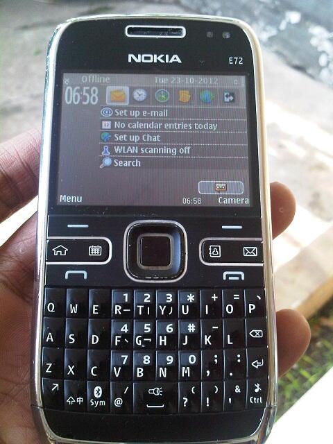 Nokia E72 Black Batangan 95% Mulus