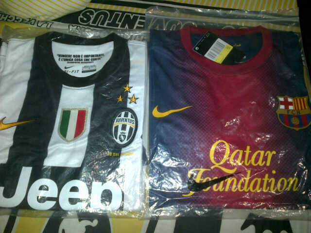 Jersey Juventus & Barcelona Player Issue