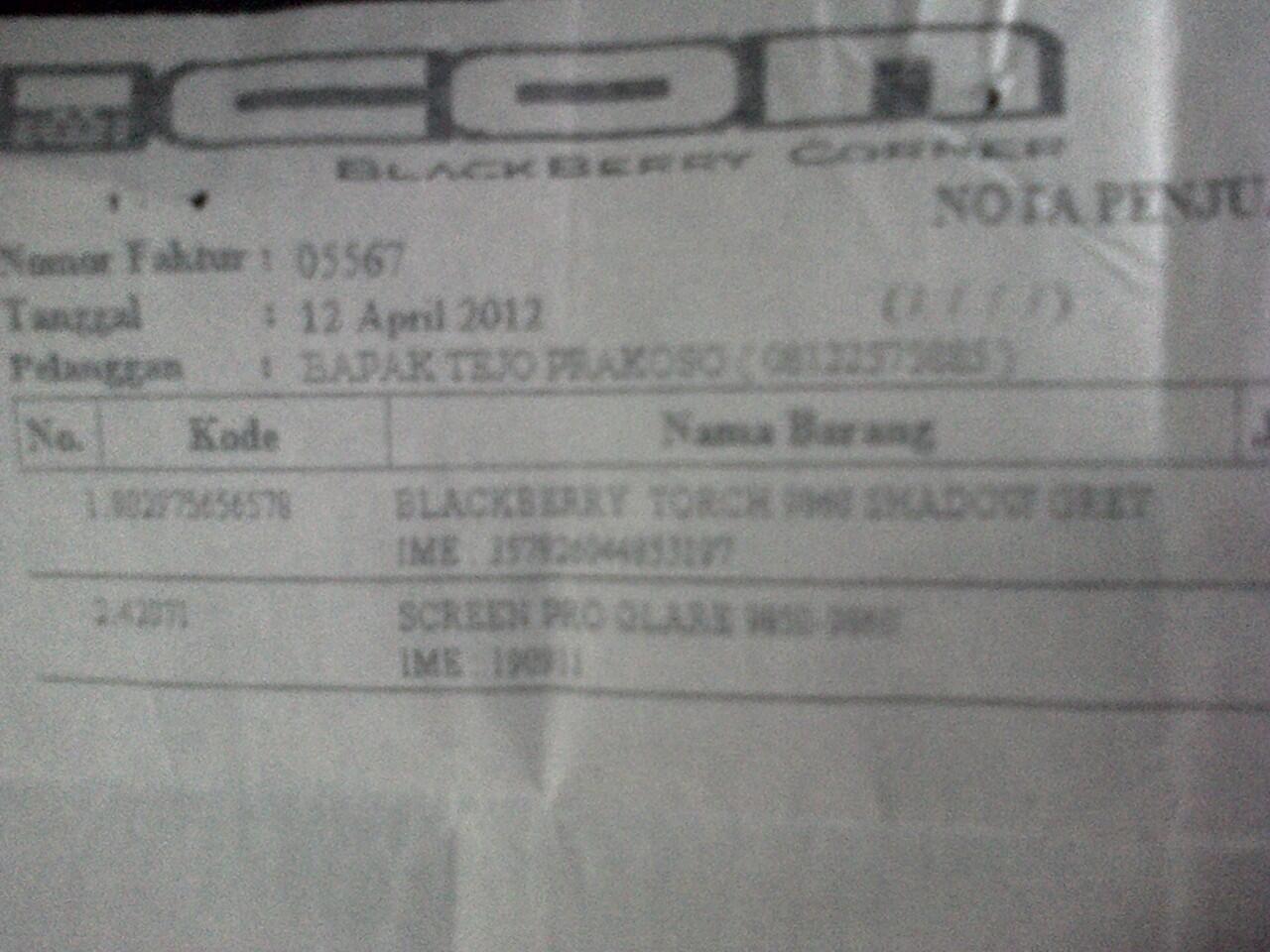 Balcberry Monza. Baru tapi 2nd...2nd tapi baru