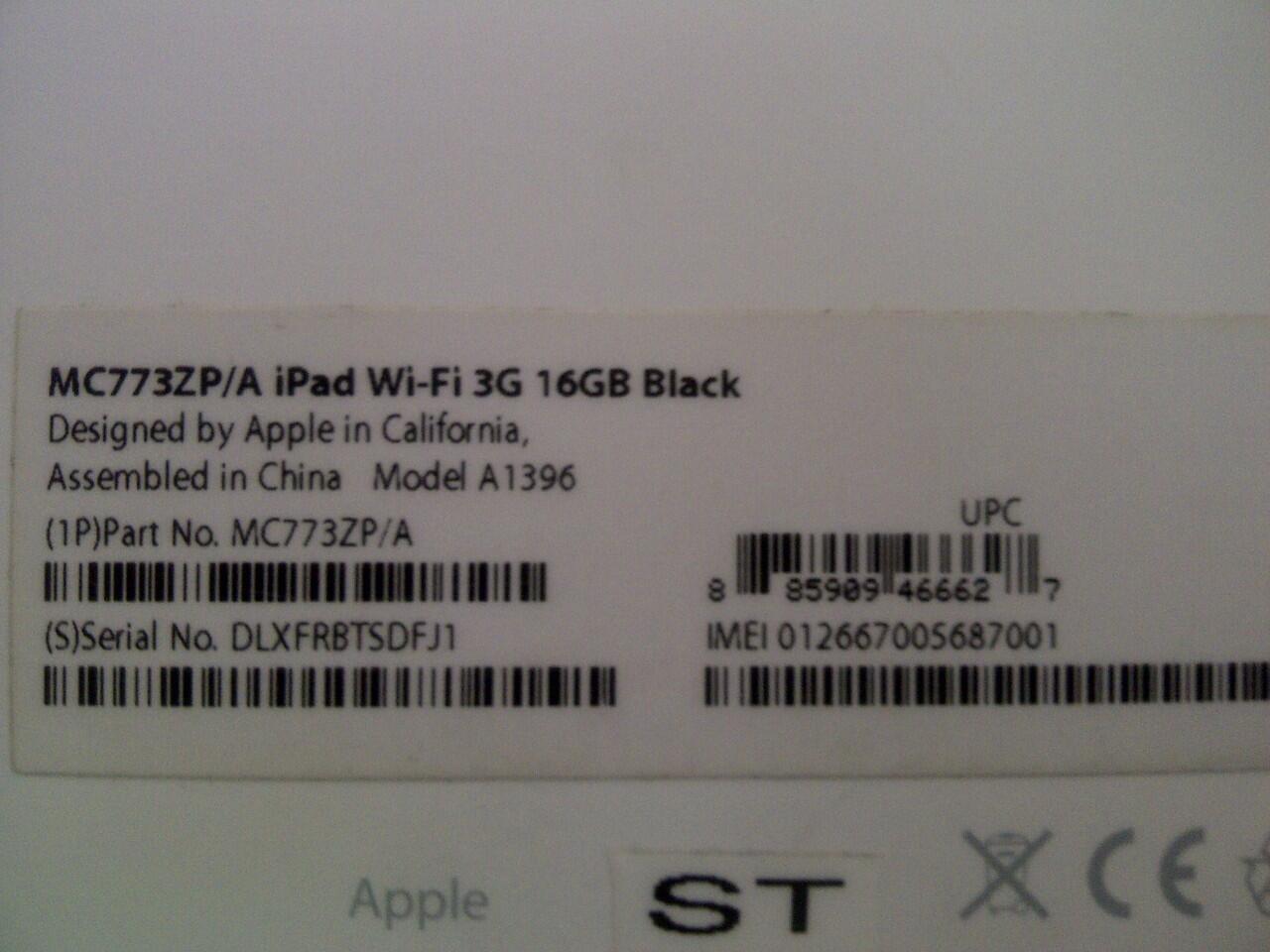 Jual cepat Ipad 2 wifi 3G 16gb Black mulus dan murah