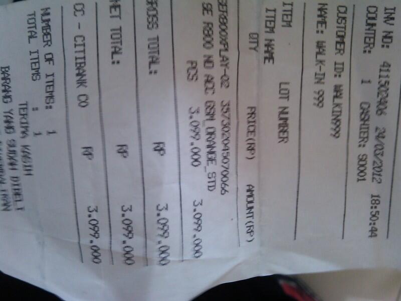 soner experia play msh garansi murah gan :0