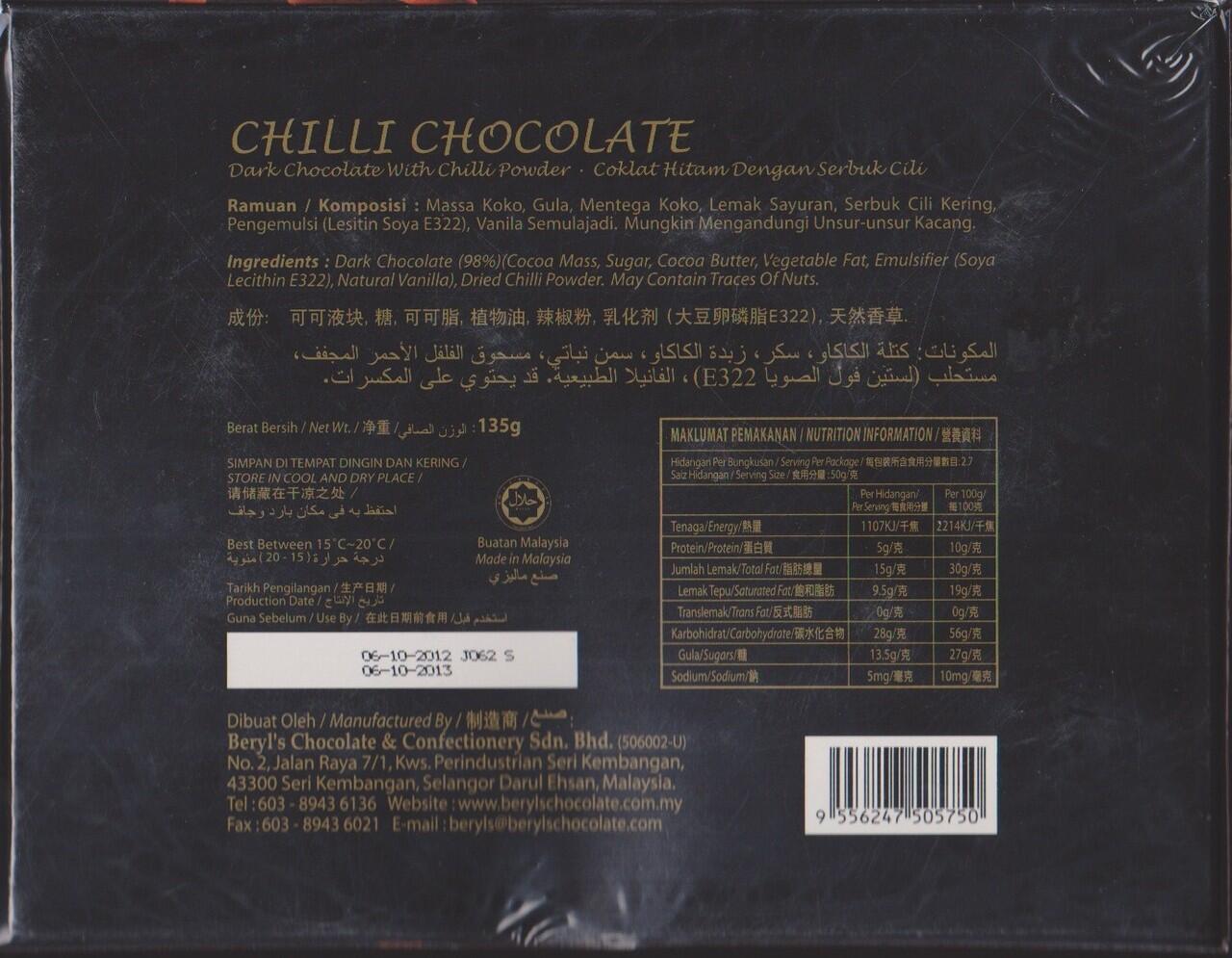 Beryl's Chilli Chocholate