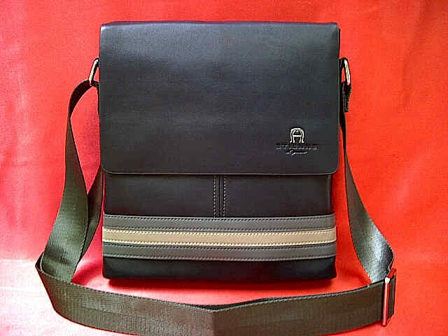 Tas selempang Cowok / cowo 100% IMPORT Kualitas BAGUS ( Mont Blanc, AIGNER, SF, BALLY