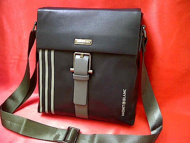 Tas selempang Cowok / cowo 100% IMPORT Kualitas BAGUS ( Mont Blanc, AIGNER, SF, BALLY