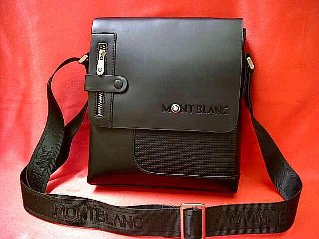 Tas selempang Cowok / cowo 100% IMPORT Kualitas BAGUS ( Mont Blanc, AIGNER, SF, BALLY