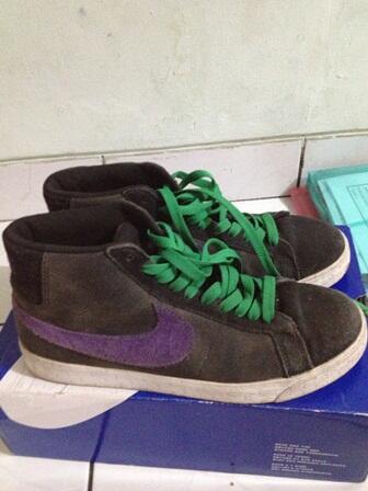 For Sale NIKE SB BLAZER Black/Varsity purple 2nd 100% ori!!