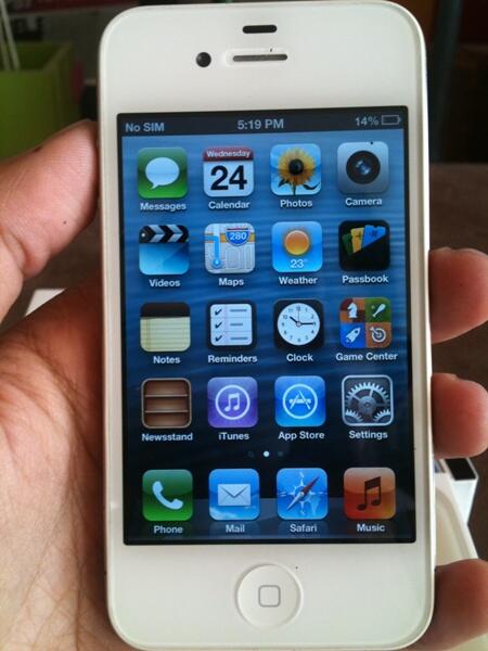 iphone 4g 16gb white fu (jogja)