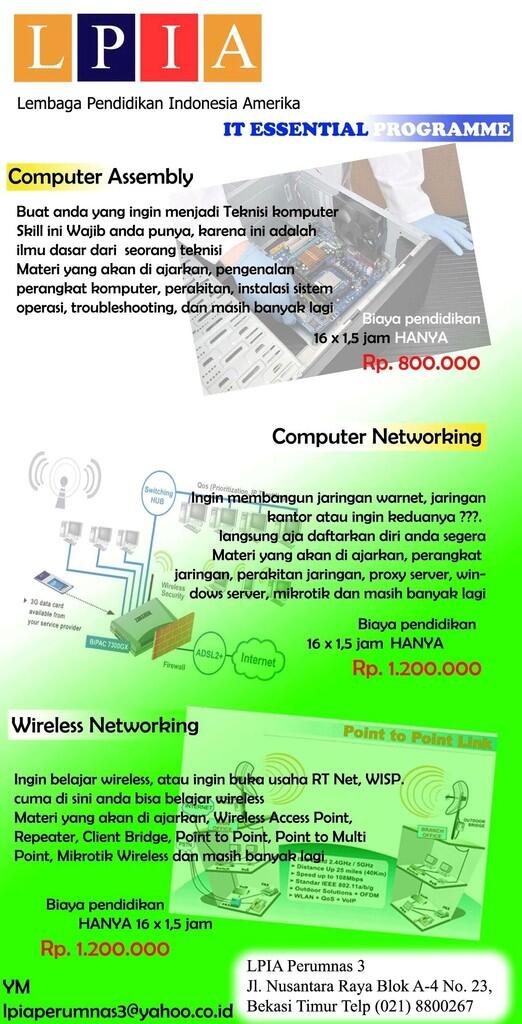 Kursus Komputer, Jaringan, Wireless