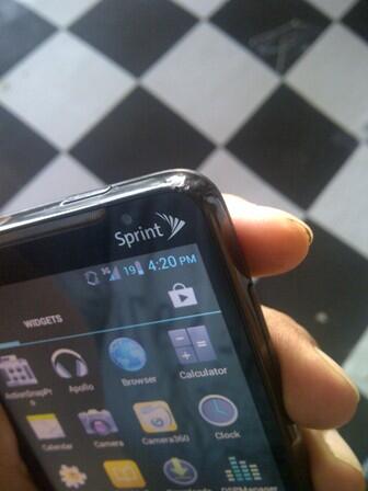 HTC EVO 4G BLACK SUDAH INJECT 1.45JT