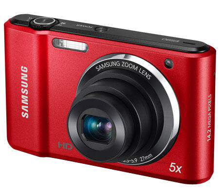 Camdig Samsung ES90 - New - 14MP - Merah + Free Memory 4GB & Pouch
