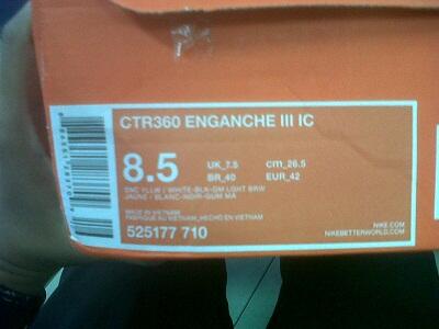 SEPATU FUTSAL NIKE CTR 360 ENGHANCE III..BLACK YELLOW..ORIGINAL !!!
