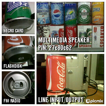 MULTIMEDIA STEREO SPEAKER MOTIF MINUMAN KALENG