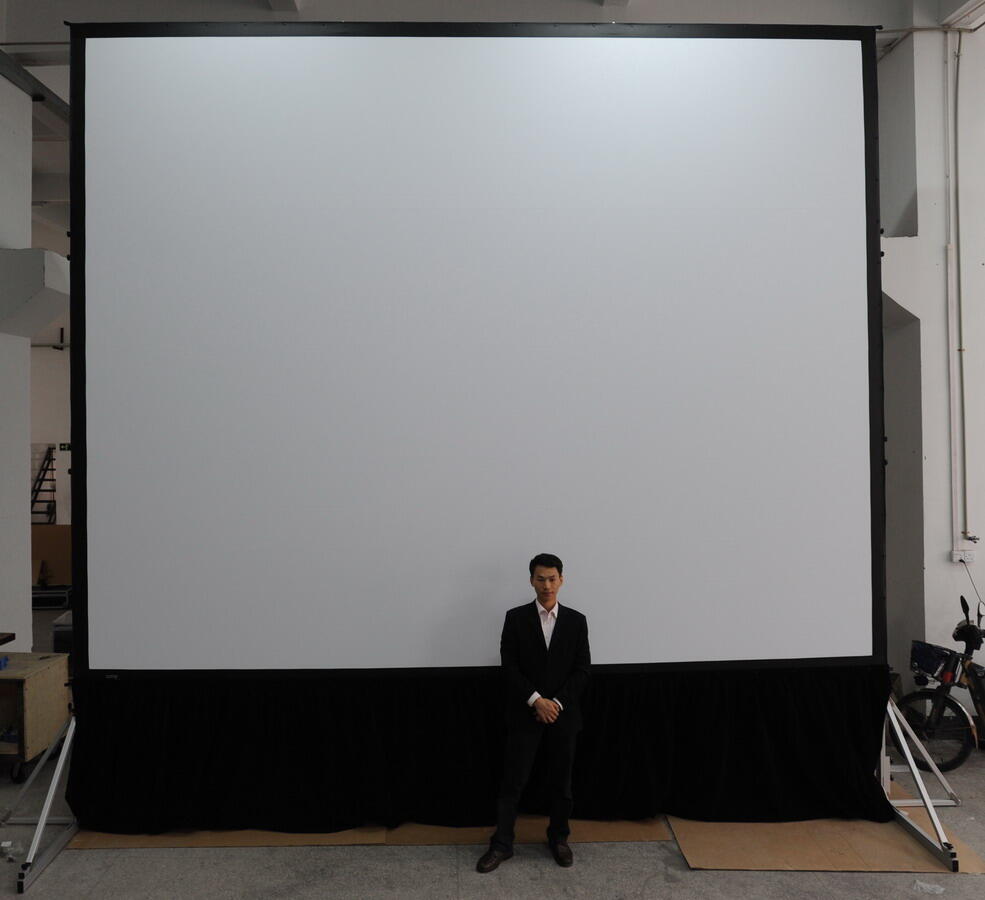 ►►►►►QUICK FOLD SCREEN WITH REAR AND FRONT FABRIC + FLYCASE ◄◄◄◄◄