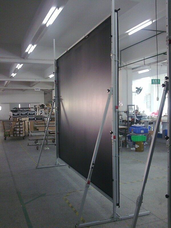 ►►►►►QUICK FOLD SCREEN WITH REAR AND FRONT FABRIC + FLYCASE ◄◄◄◄◄