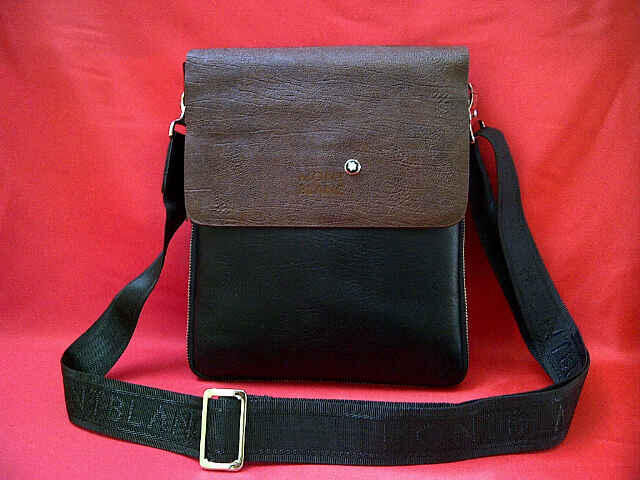 Tas selempang Cowok / cowo 100% IMPORT Kualitas BAGUS ( Mont Blanc, AIGNER, SF, BALLY