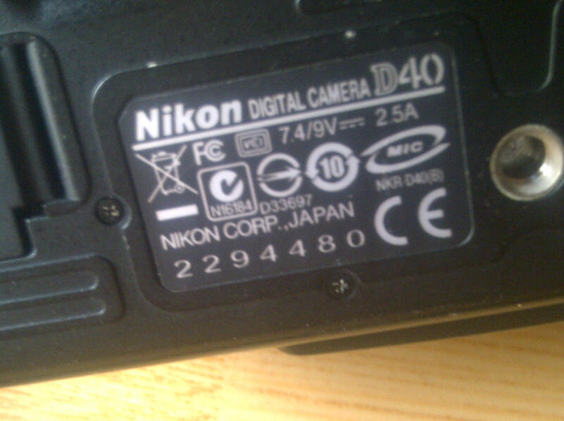 Dijual NIKON D40. Box Lengkap, Mulus 97%. SC 11.000an.