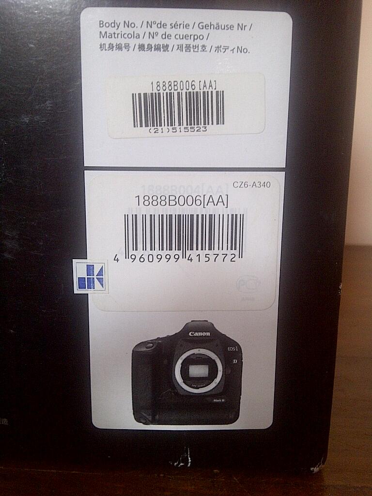 Camera CANON EOS 1-D Mark III