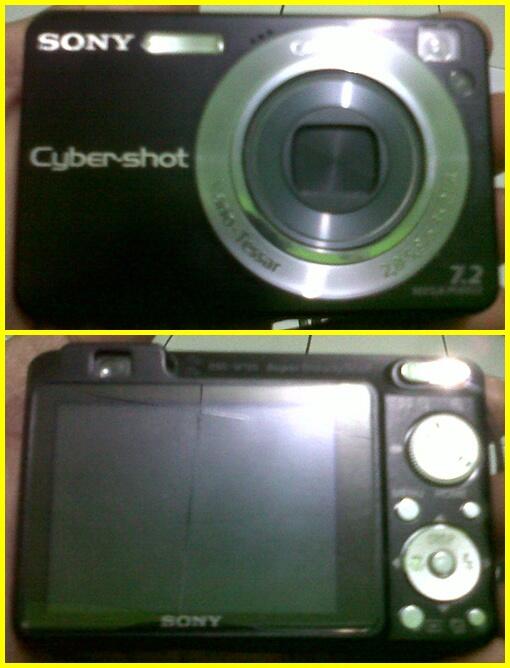 Kamera SONY CyberShot DSC-W120 Hitam Simpanan