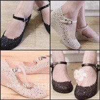 JUAL : Sepatu Jelly Shoes Wedges dan flat Murah