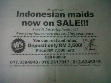BNP2TKI Kecam Iklan "TKI On Sale" di Malaysia