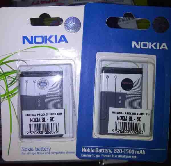 Baterai Nokia BL 5C, BL 6C Original dan Double Power
