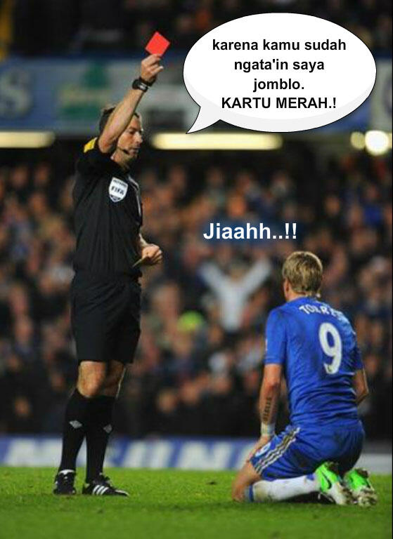 Ternyata Torres bukan karena diving hingga kena kartu merah. tapi..