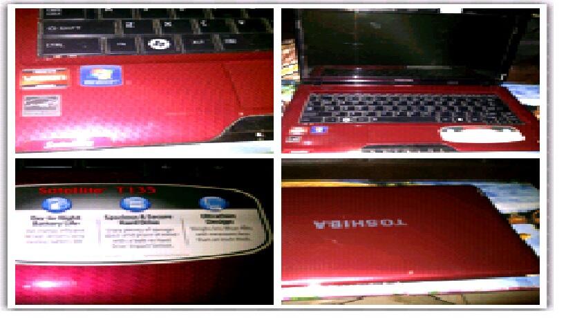 Toshiba T135 Merah Maroon Jabodetabek Murahh