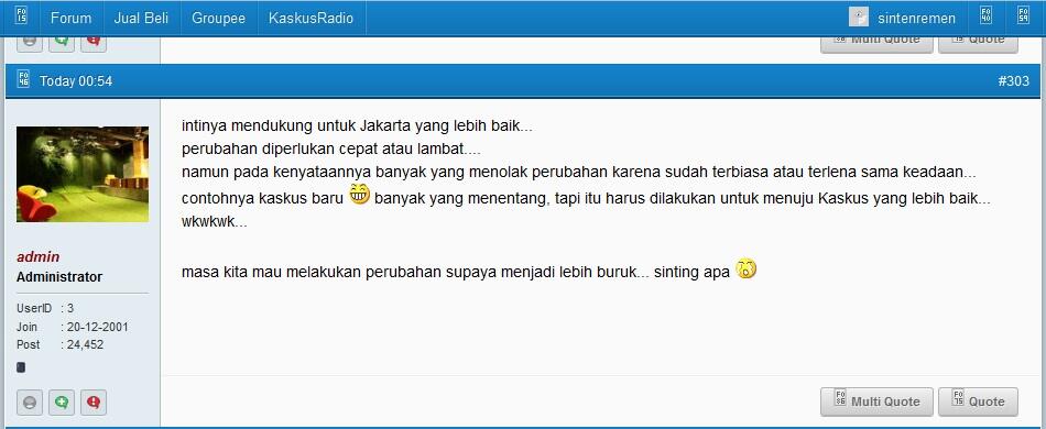 Selamat kepada Kaskus Baru/New kaskus