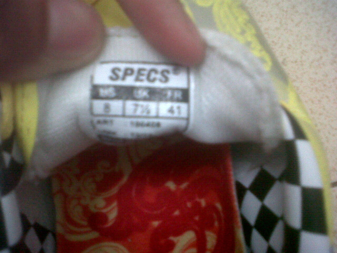 Sepatu bola Original Specs Batik Accelerator Patra Size 41