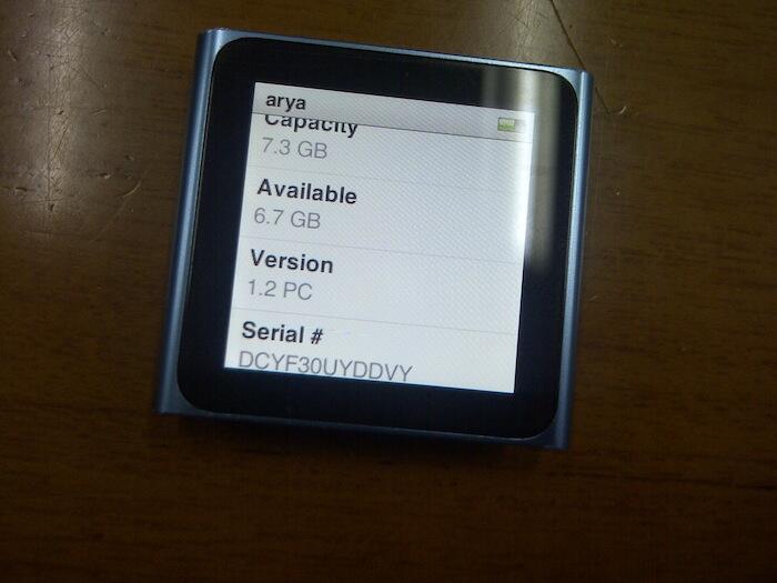 jual IPOD NANO GEN 6 ORIGINAL APPLE ( Bisa jadi Jam )