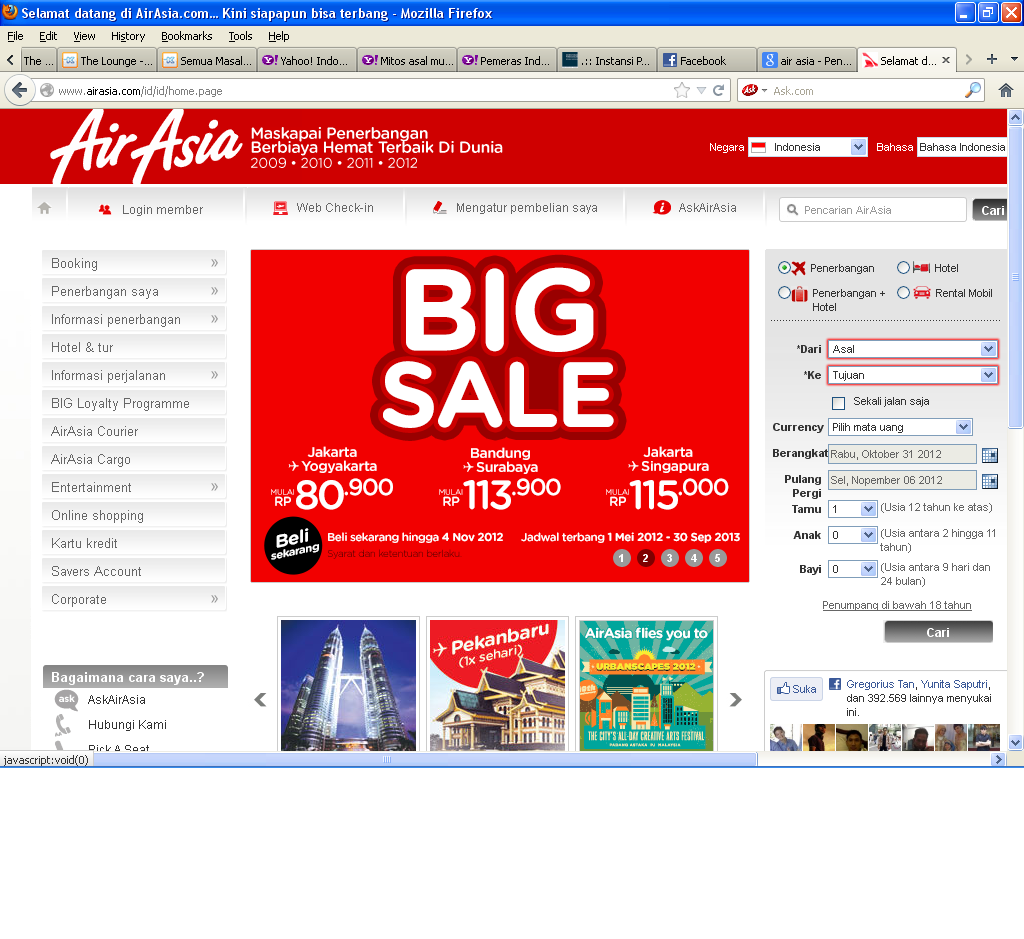 bagaimana cara dapetin tiket promo air asia?