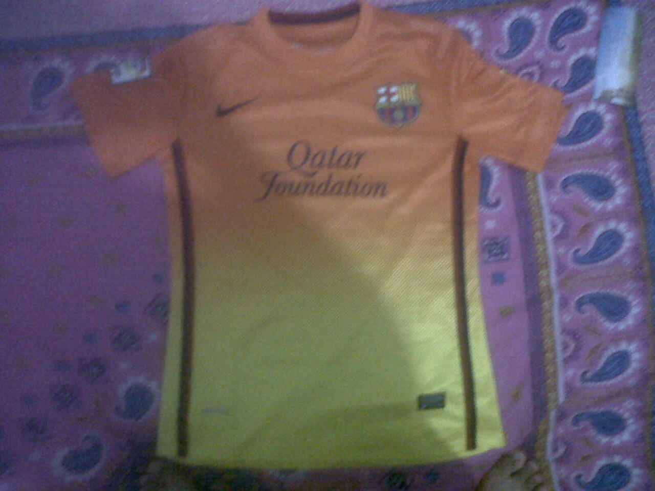WTS Jersey Barcelona Away 12/13 Grade Ori Player issue + patch lfp dan tv3