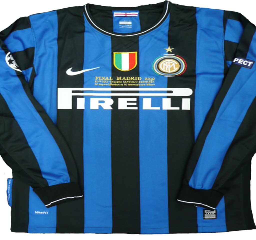 Jersey INTER MILAN jadul "FINAL MADRID 2010" Kw Thailand Top Grade