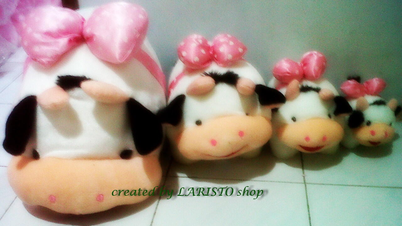 Boneka Sapi / cow berbagai ukuran murah