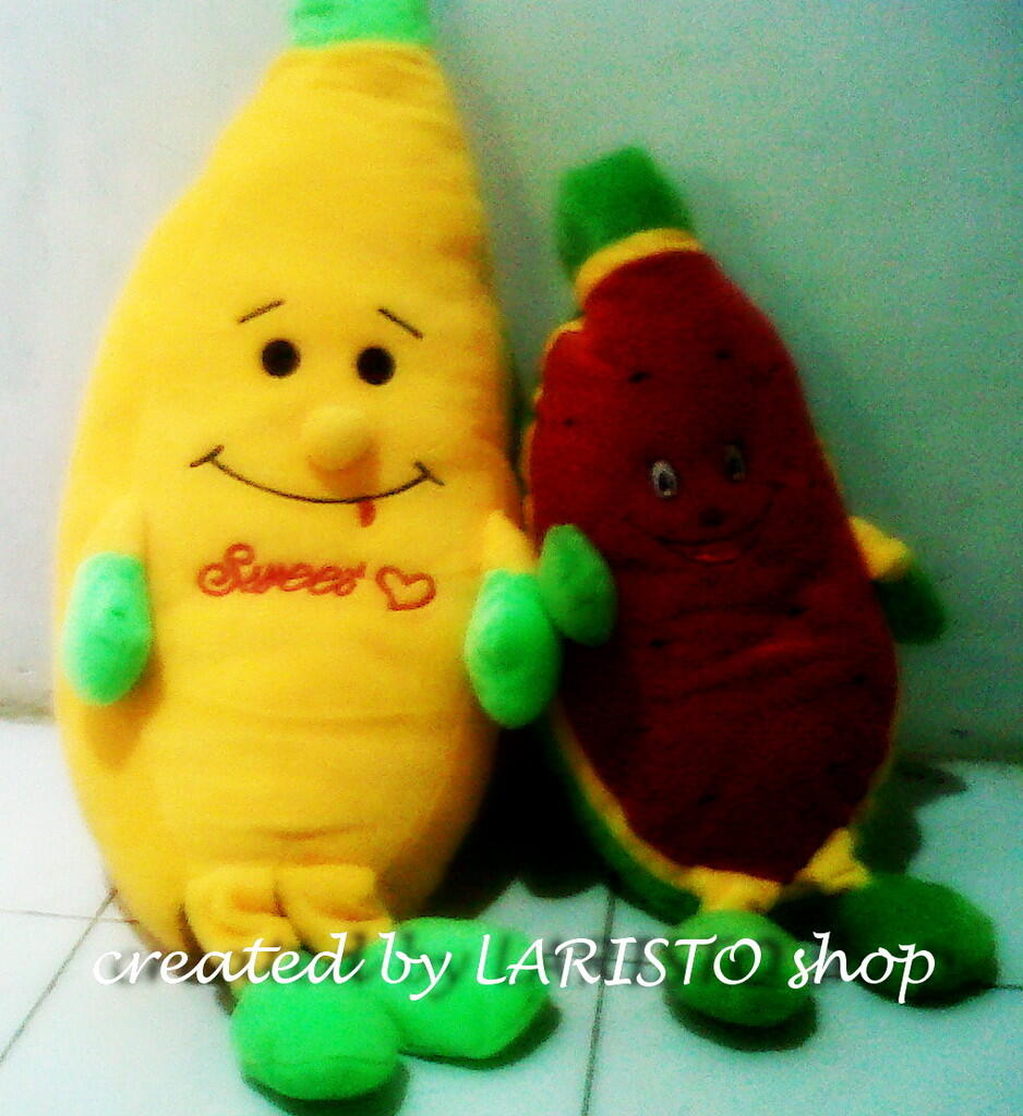 Boneka semangka atau pisang berbagai ukuran murah