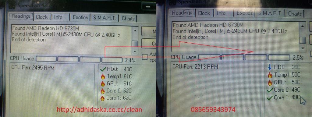foto dan testimoni cleaning laptop by adhidaska