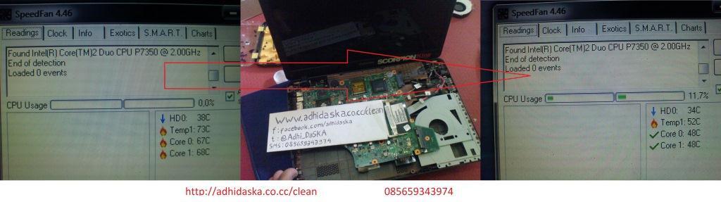 foto dan testimoni cleaning laptop by adhidaska