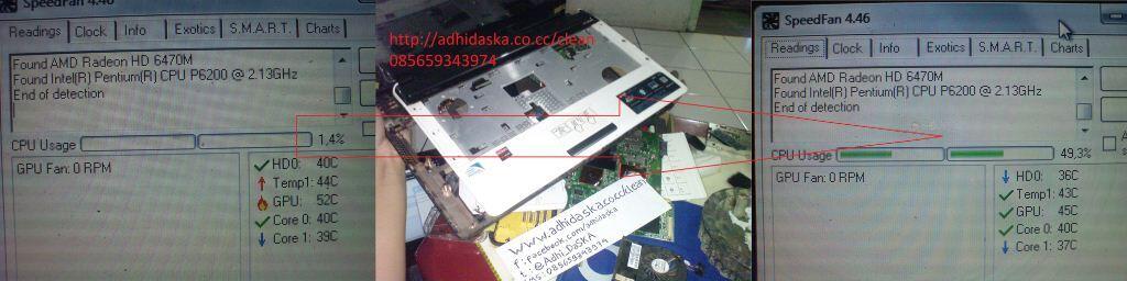 foto dan testimoni cleaning laptop by adhidaska
