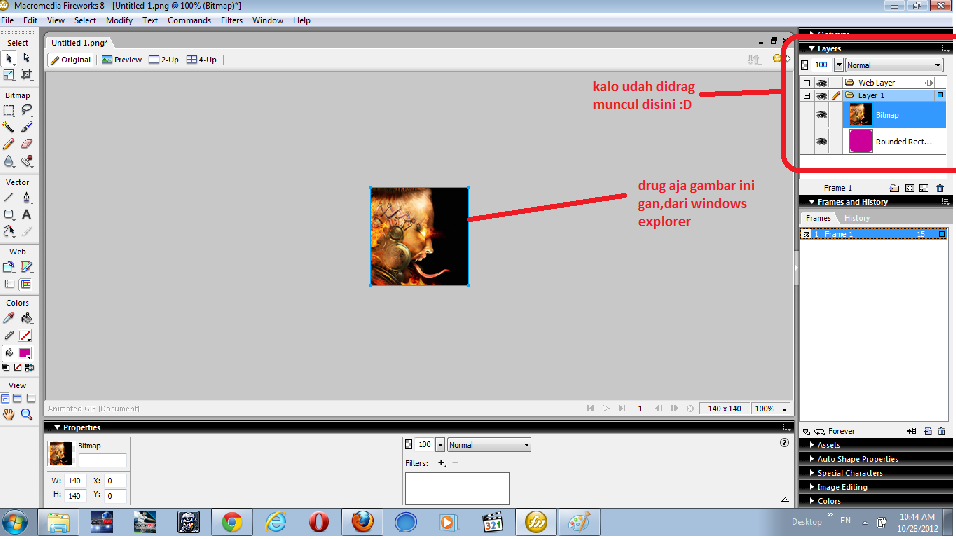 ��� &#91;Tutorial&#93; Cara Mudah Membuat Avatar menggunakan Macromedia Fireworks 8 ���