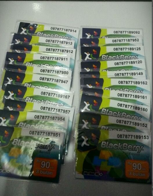 Perdana Paket BB (Blackberry) XL 3 Bulan Full Service XL XL XL XL XL XL FullService