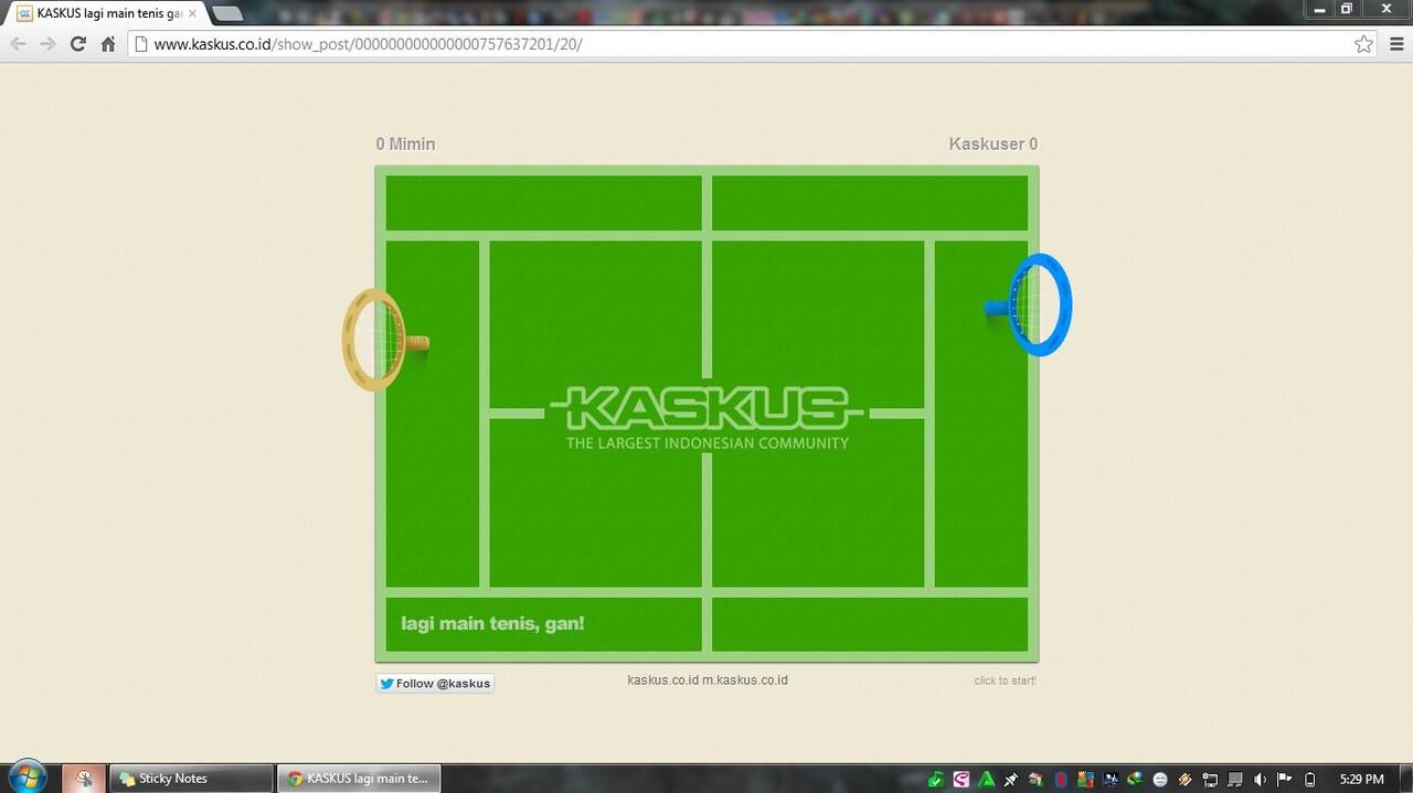 Mimin Ngajak Ane Maen Tenis...Dan Ane Menang 