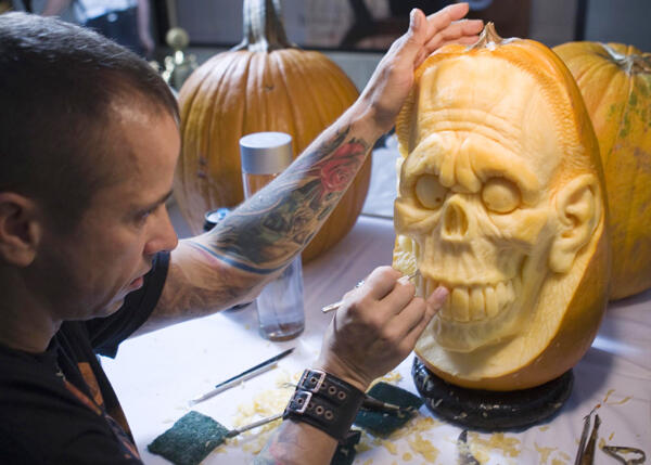 Patung Super Gokil Labu Jack O'Lanterns Halloween 