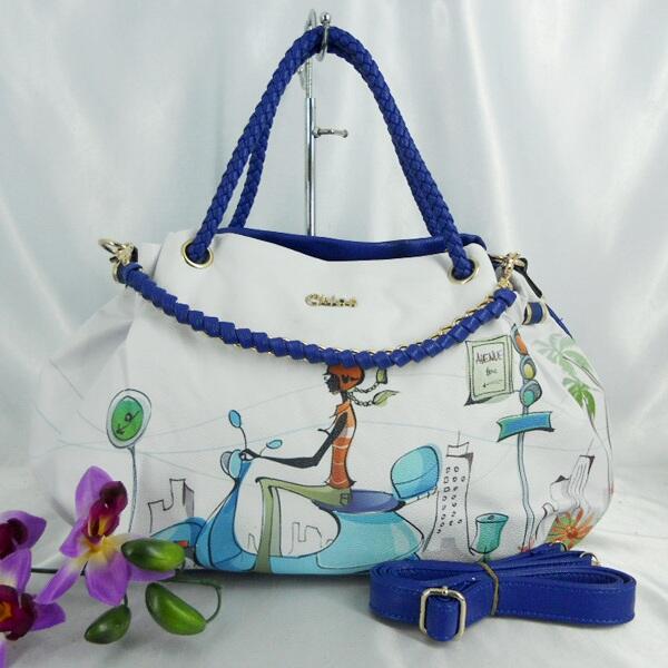 TAS CHLOE B1241 BIRU 5122 3FUNGSI