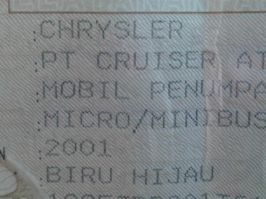 WTS: Chrysler PT Cruiser 2001 AT Biru hijau...Rare Item !!