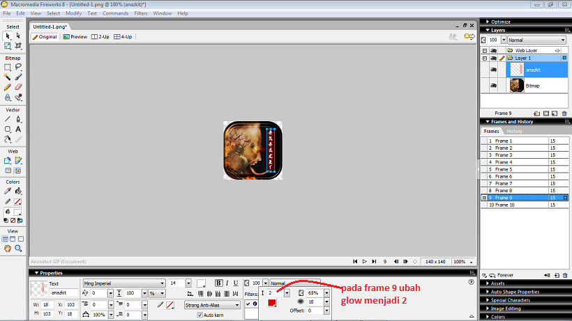 ��� &#91;Tutorial&#93; Cara Mudah Membuat Avatar menggunakan Macromedia Fireworks 8 ���