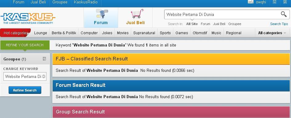 Website Pertama Di Dunia &#91;+pic&#93;